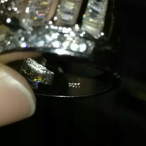 Beautiful simulated diamond engagement ring.